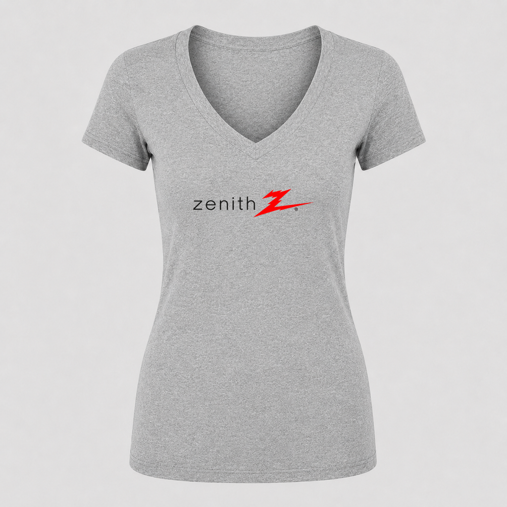 Women's Zenith V Neck T-Shirt in gray