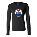 Women's Edmonton Oilers Long Sleeve T-Shirt - Black