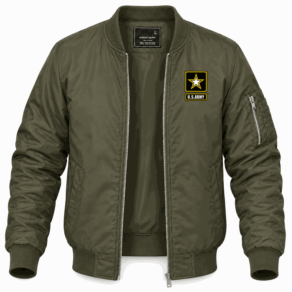 Men's U.S. Army Lightweight Bomber Jacket - Army Green