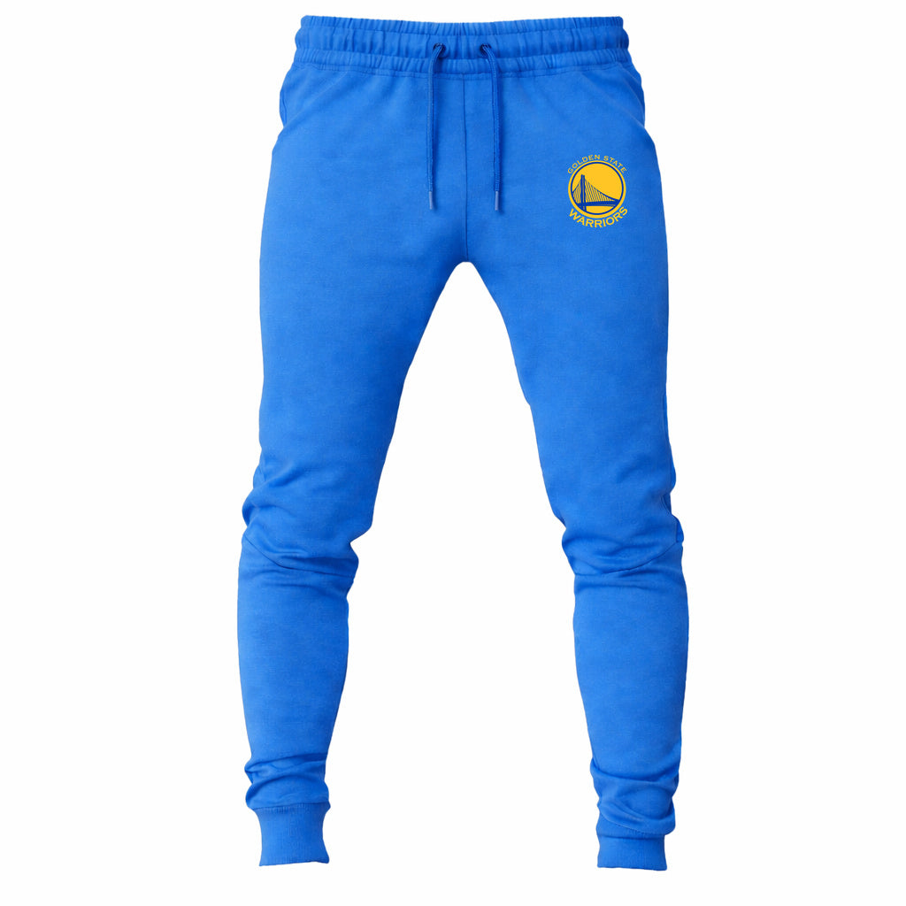 Golden State Warriors Yellow joggers sweatpants - Sky Blue