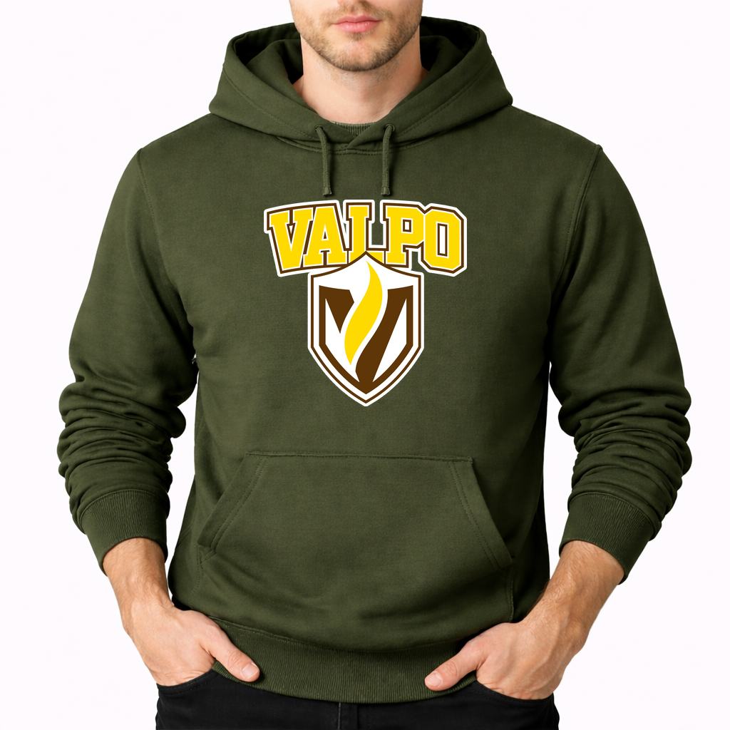 Men's Valparaiso Crusaders Pullover Hoodie - Army Green