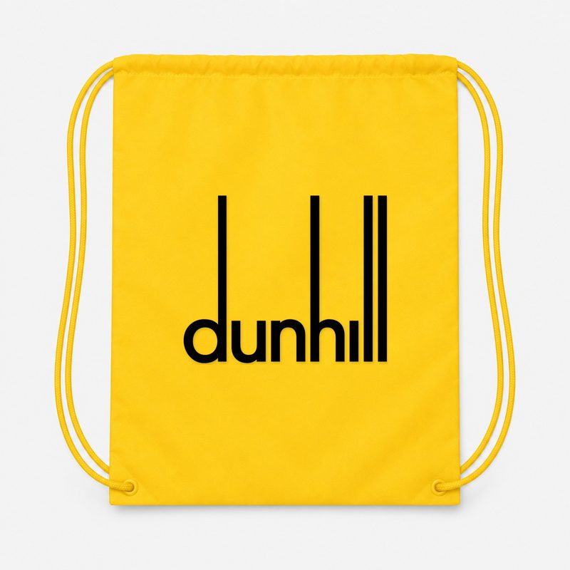 Dunhill Black Drawstring Bag - Yellow
