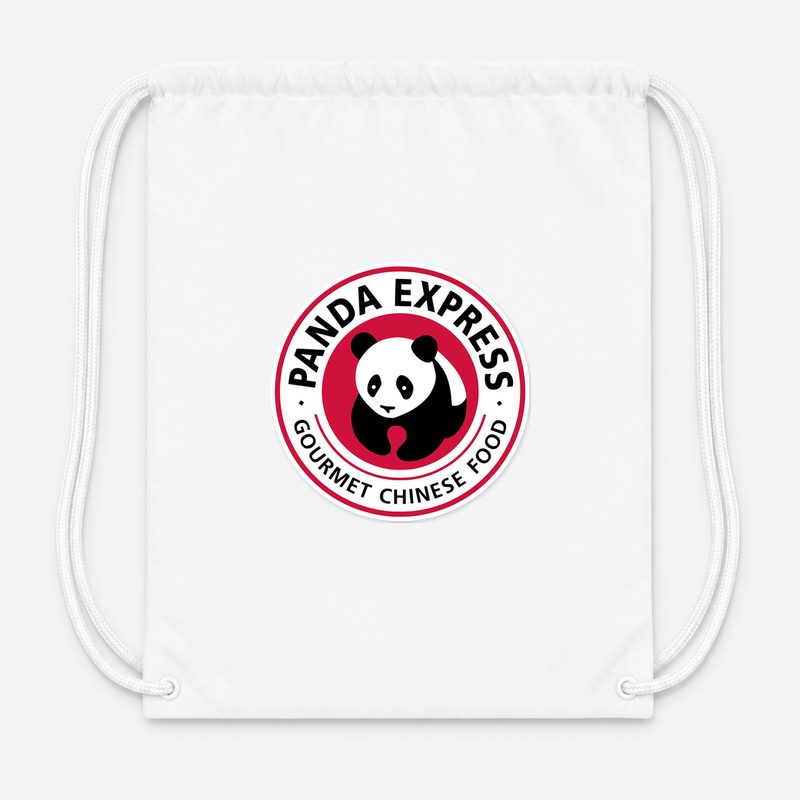 Panda Express Drawstring Bag - White