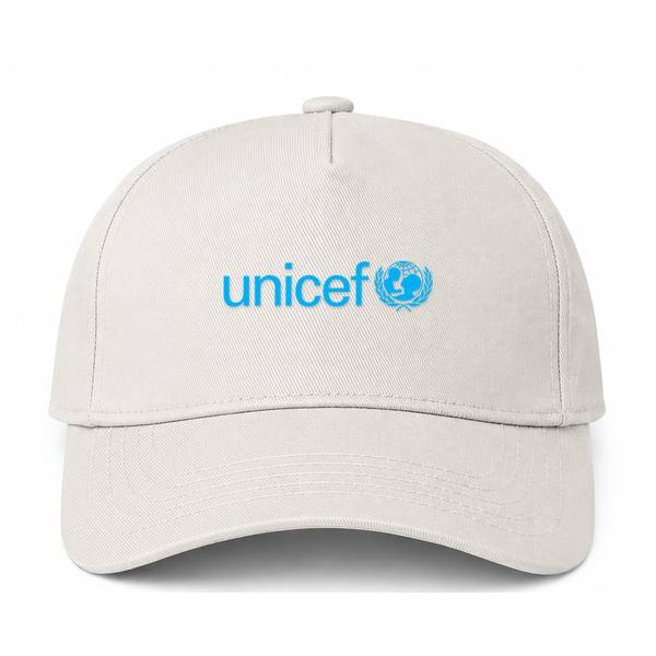 UNICEF Logo Beige Dad Baseball Cap Hat