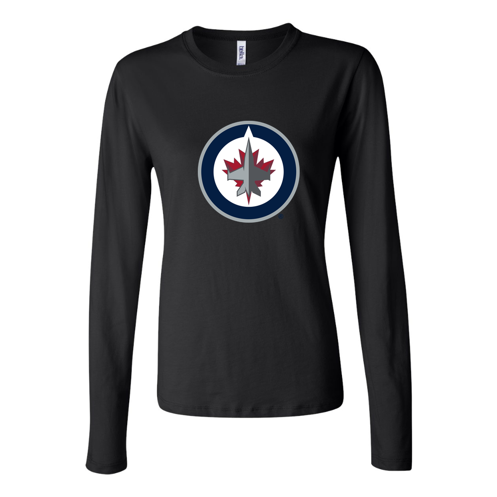 Women's Winnipeg Jets Long Sleeve T-Shirt - Black