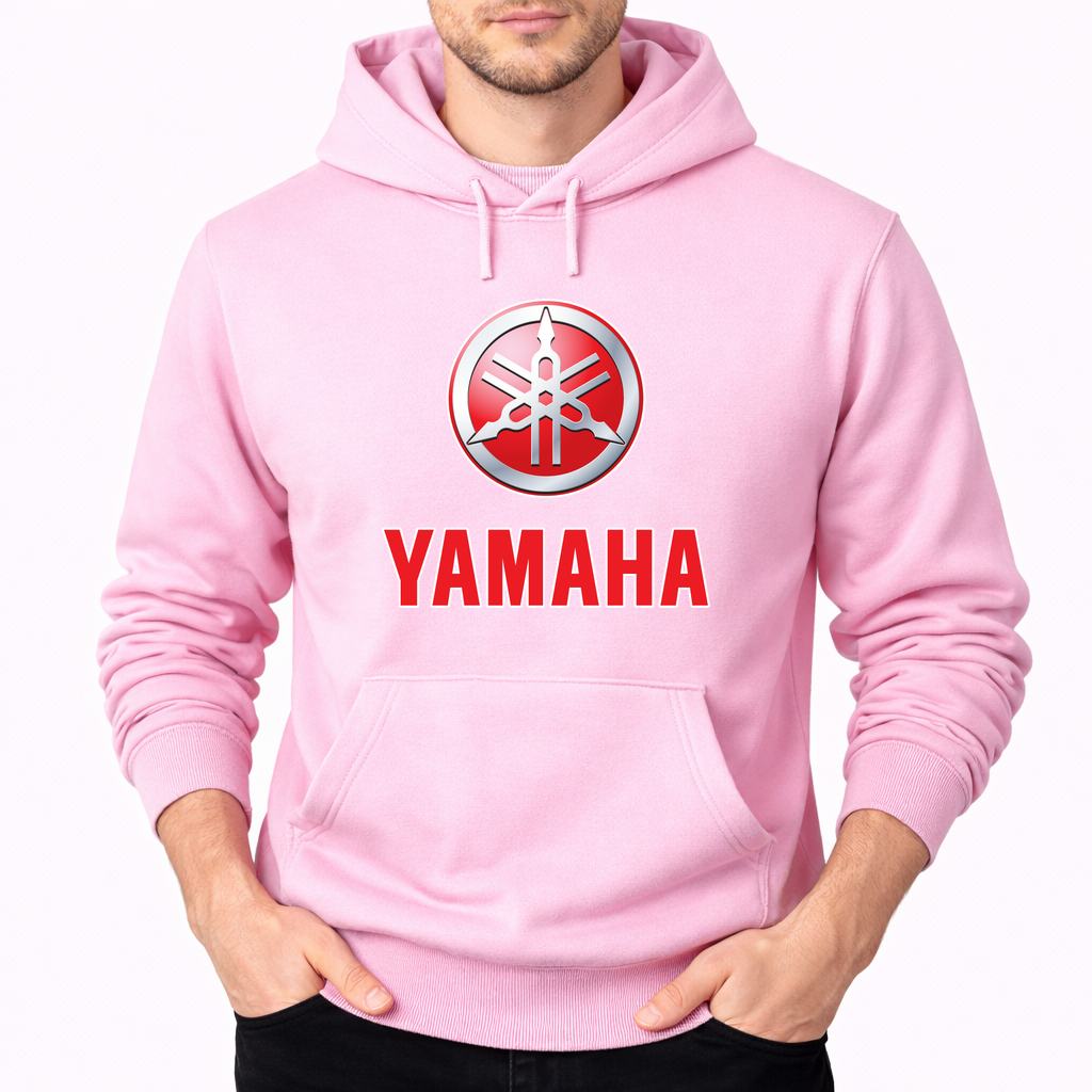 Men's Yamaha Pullover Hoodie - Pink
