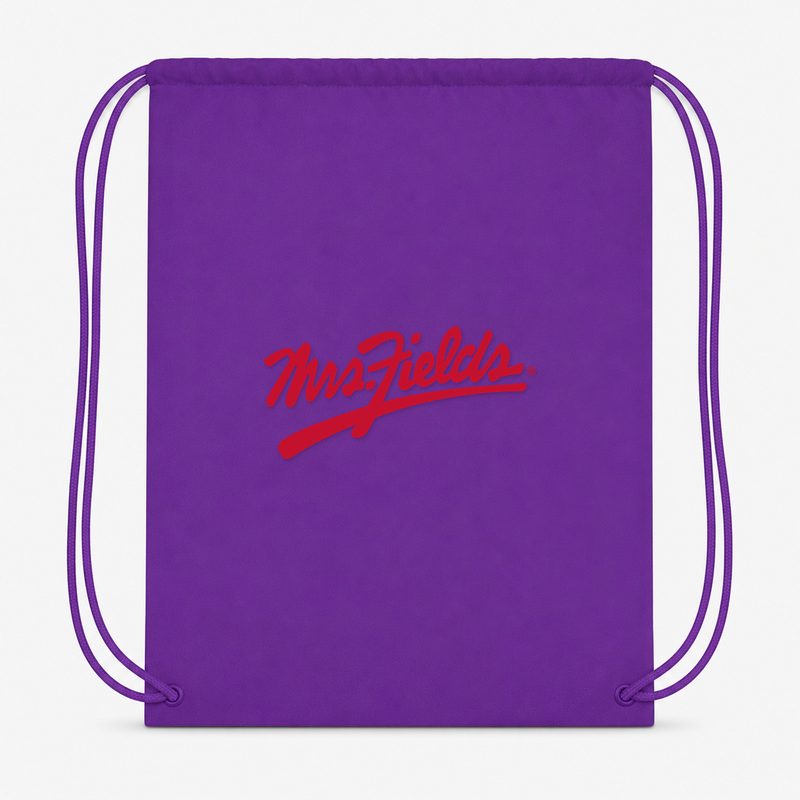 Mrs. Fields Drawstring Bag - Purple