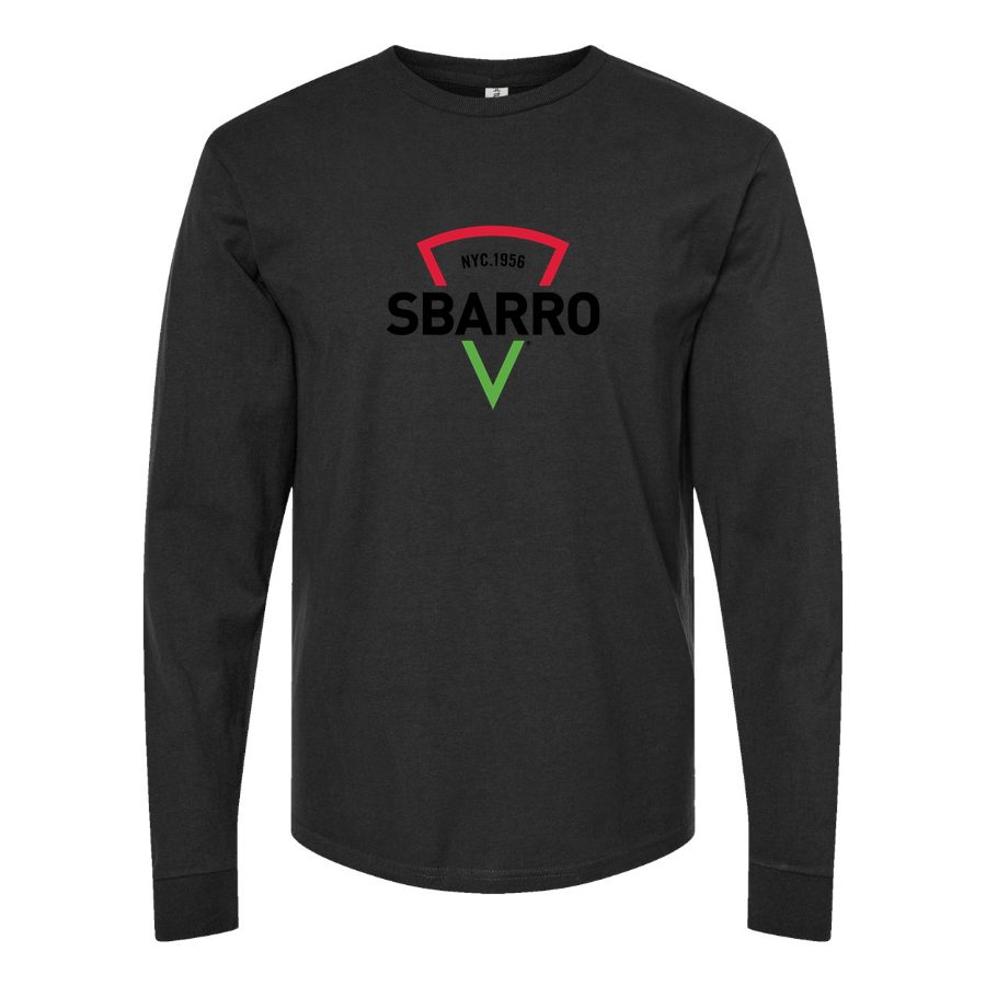 Men's Logo-Sbarro-1536x864 Long sleeves Cotton Blend T-Shirt - Black