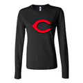 Women's Cincinnati Reds Long Sleeve T-Shirt - Black