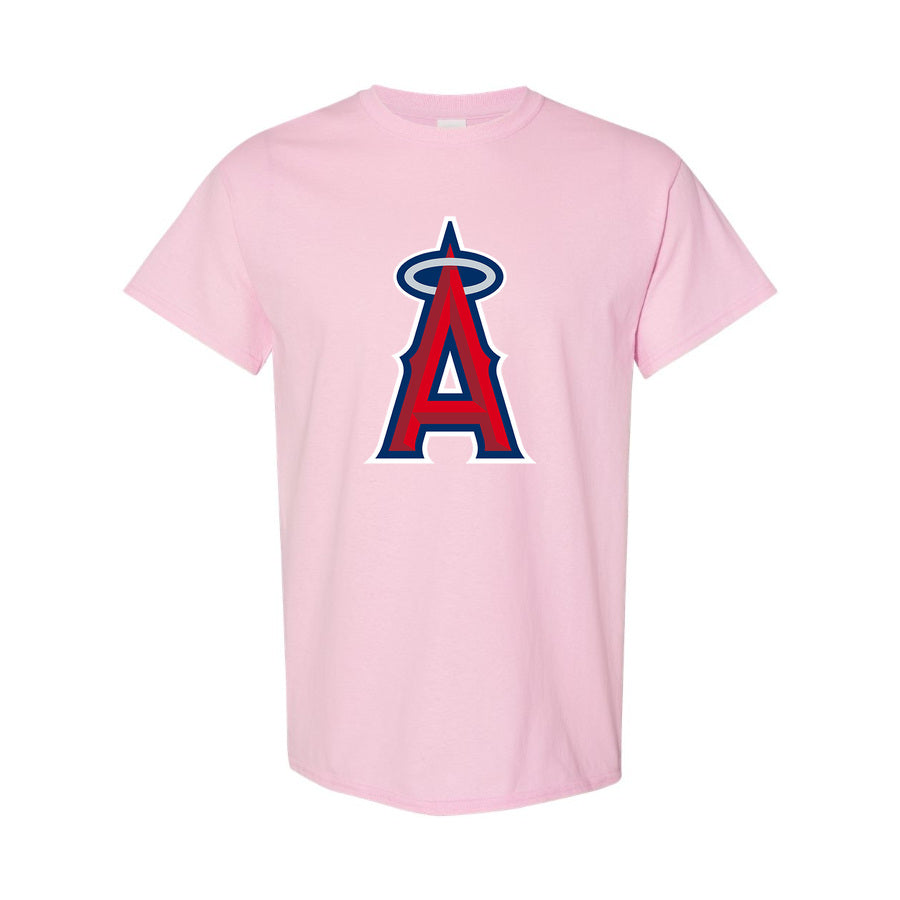 Youth's Los Angeles Angels Cotton T-Shirt - Pink