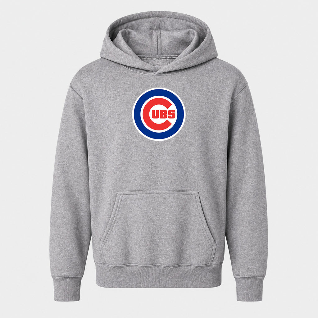 Youth Chicago Cubs Pullover Hoodie - Gray