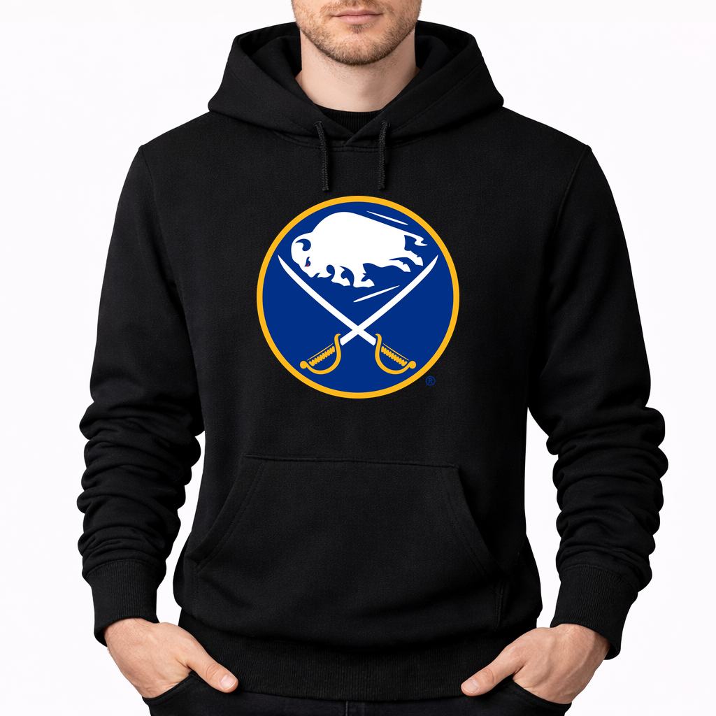 Men's Buffalo Sabres Pullover Hoodie - Black