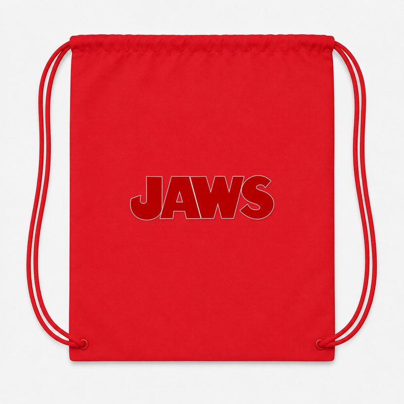 Jaws PNG3 Drawstring Bag - Red