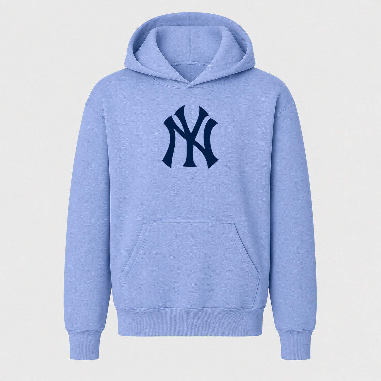 Youth New York Yankees Pullover Hoodie - Light Blue