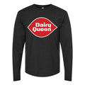 Men's dairy-queen-logo-png-transparent Long sleeves Cotton Blend T-Shirt - Black