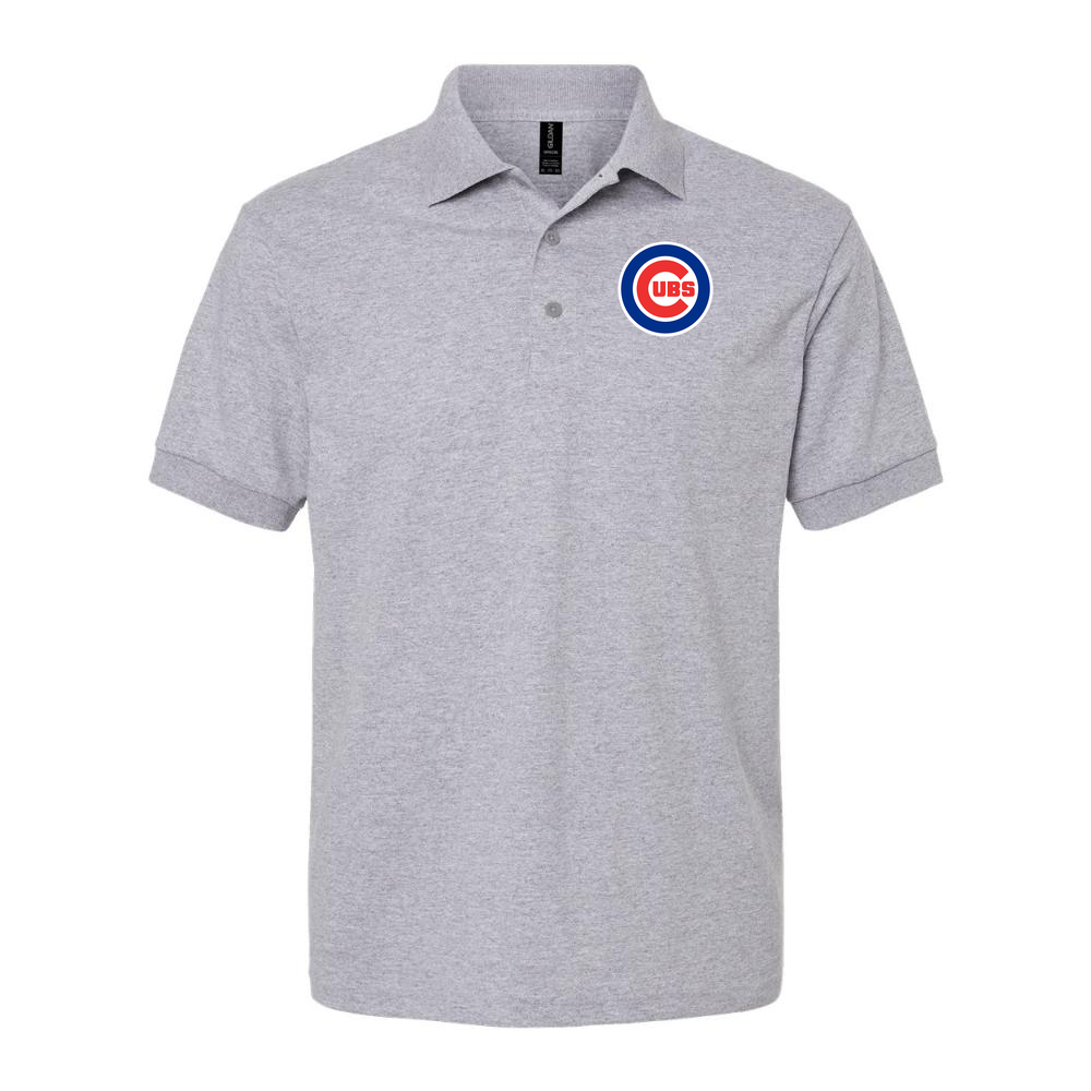 Men's Chicago Cubs Dry Blend Polo - Gray
