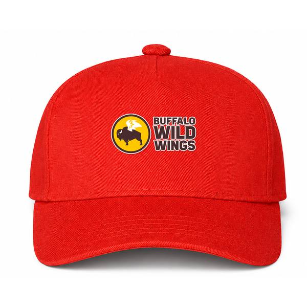 Buffalo Wild Wings Logo Version 2 Red Dad Baseball Cap Hat