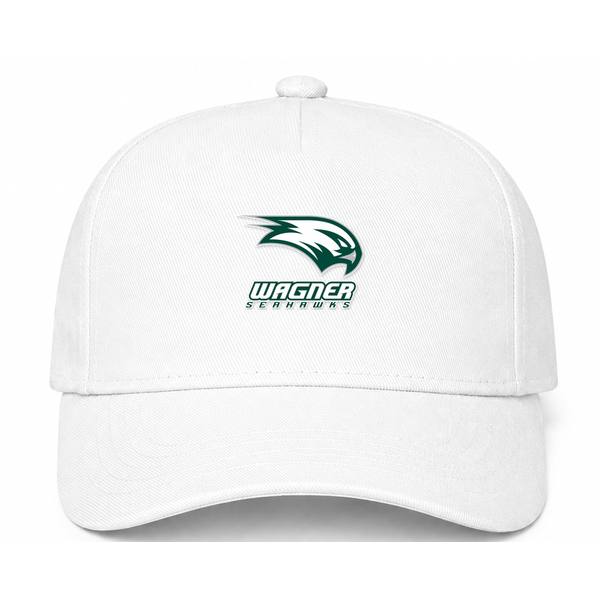 Wagner Seahawks Logo White Dad Baseball Cap Hat