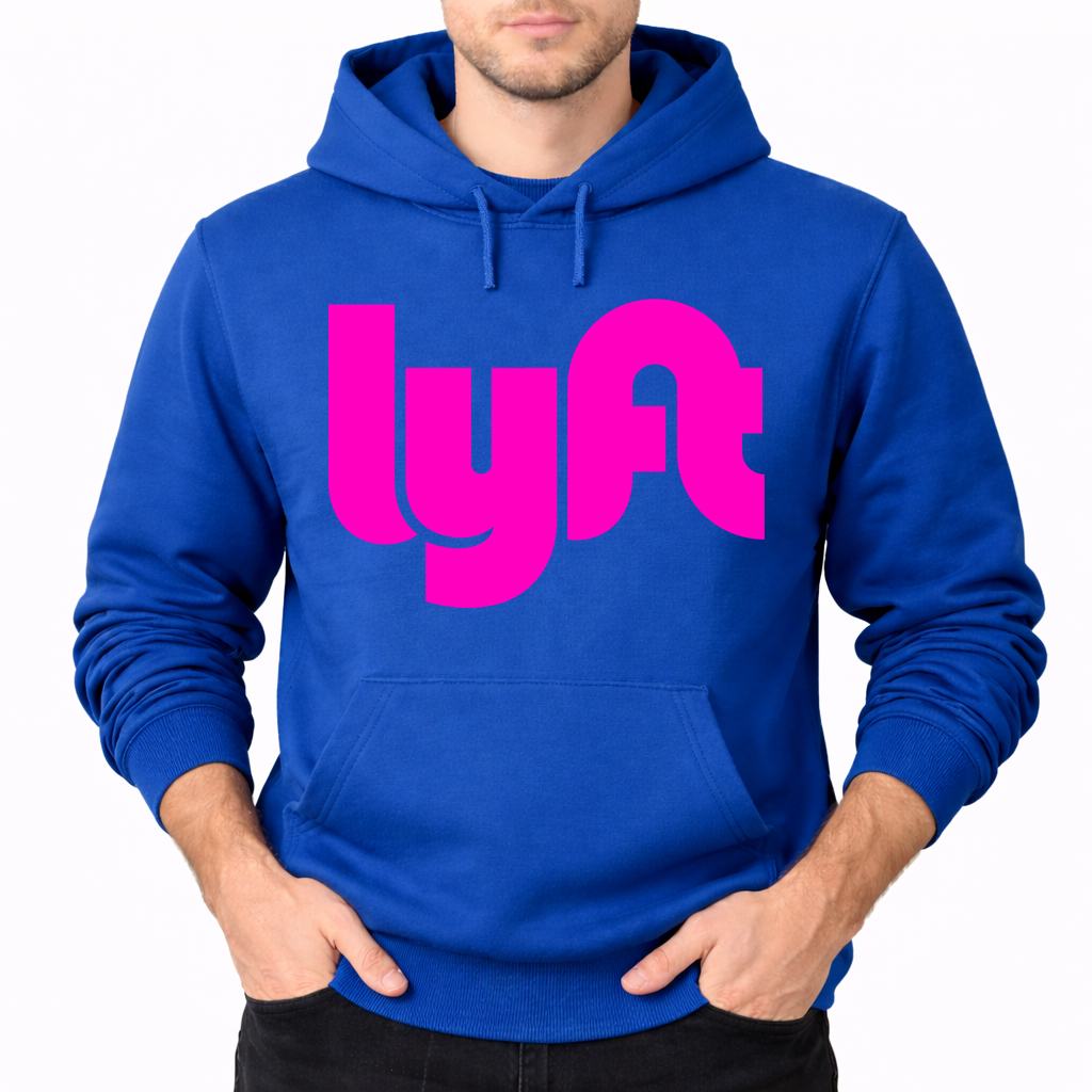 Men's Lyft Pink Pullover Hoodie - Blue