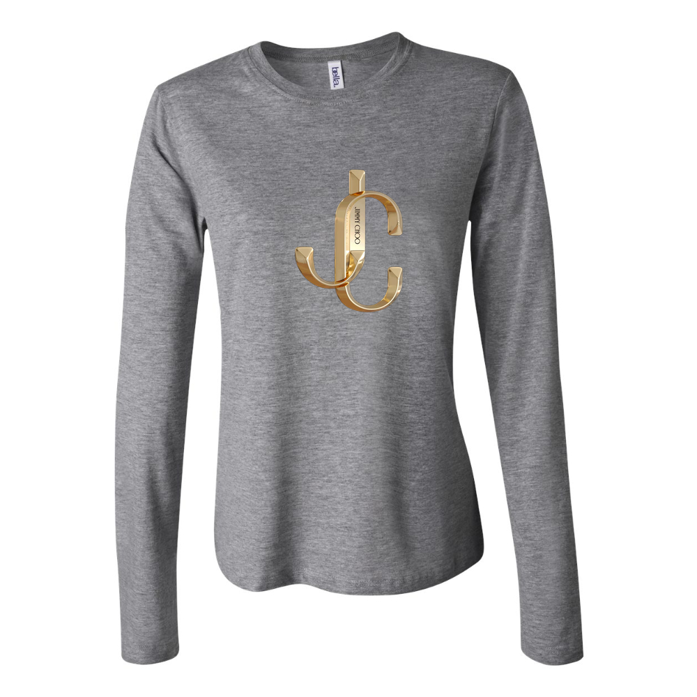 Women's Jimmy Choo Long Sleeve T-Shirt - Gray