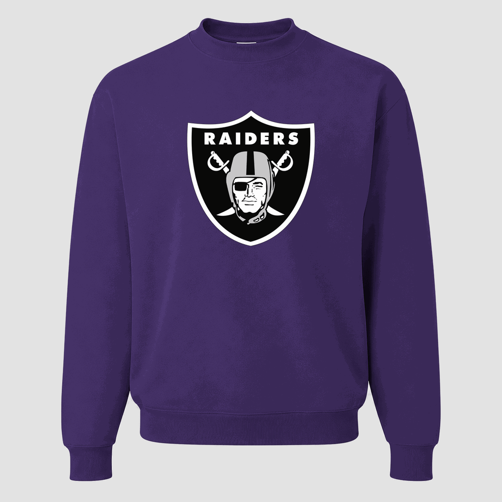 Men's Las Vegas Raiders Crewneck Sweatshirt - Purple