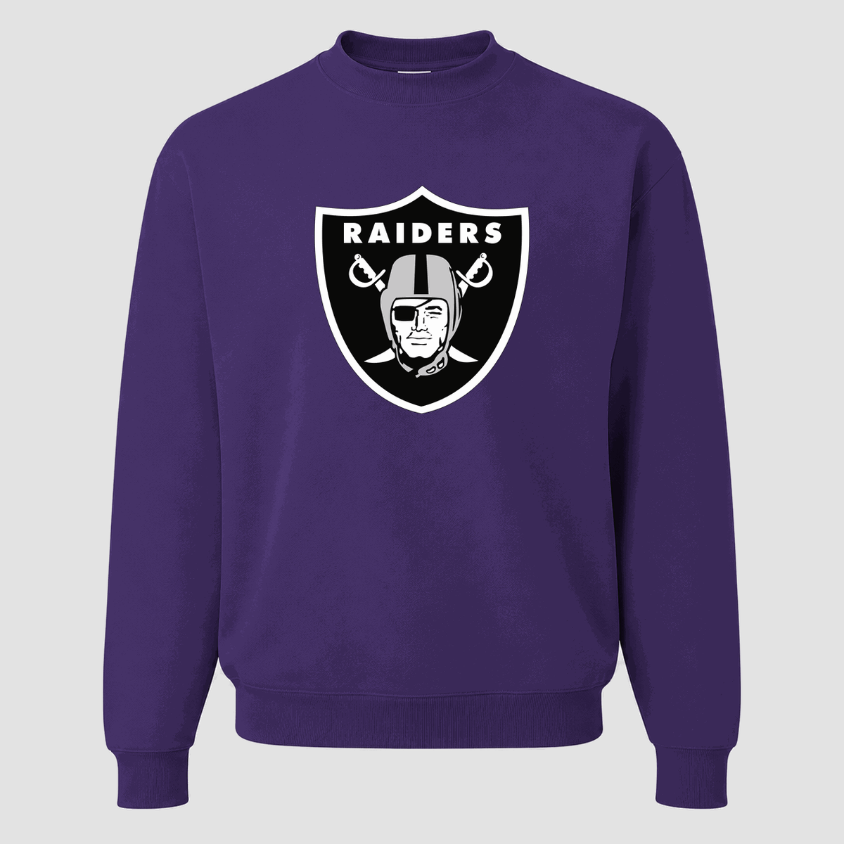Men's Las Vegas Raiders Crewneck Sweatshirt - Purple