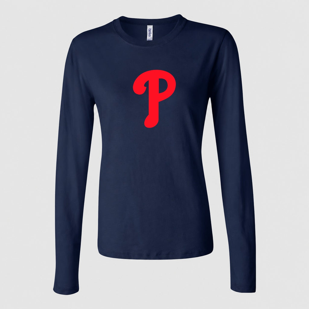Women's Philadelphia Phillies Long Sleeve T-Shirt - Navy