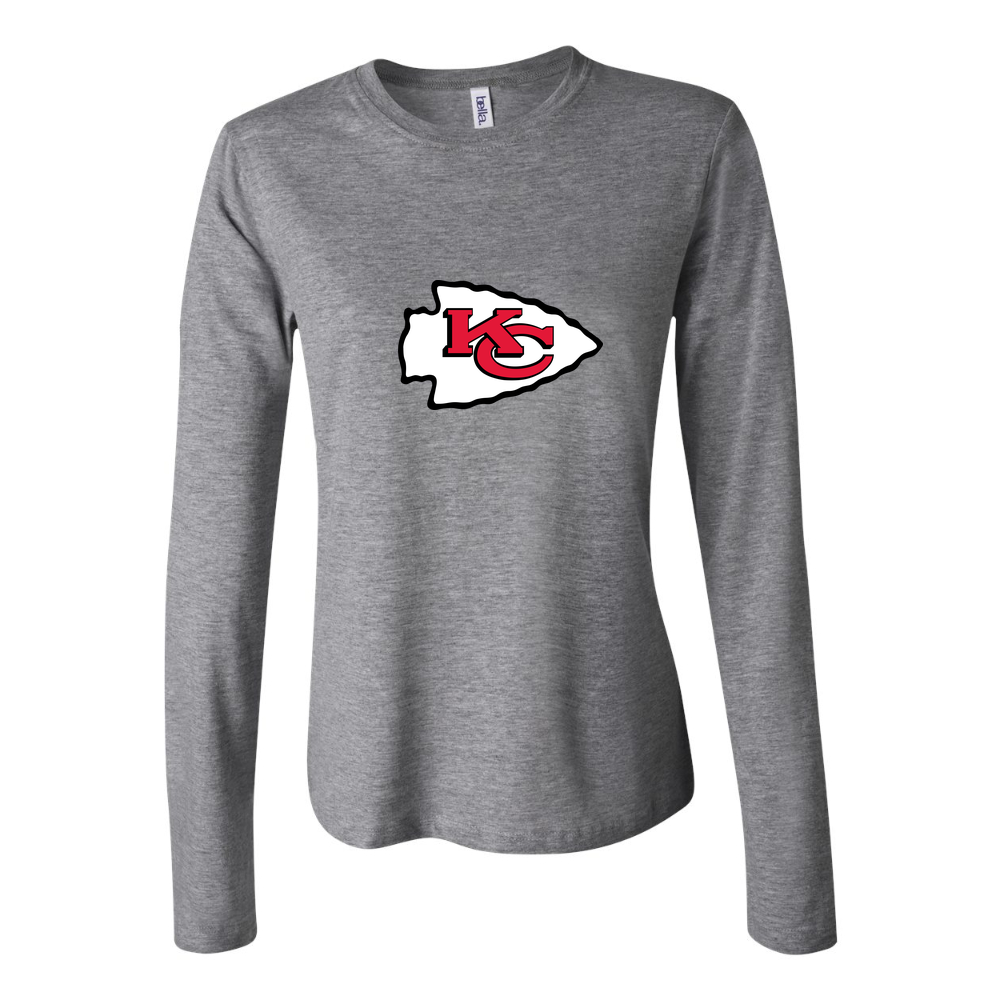 Women's Kansas City Chiefs Long Sleeve T-Shirt - Gray