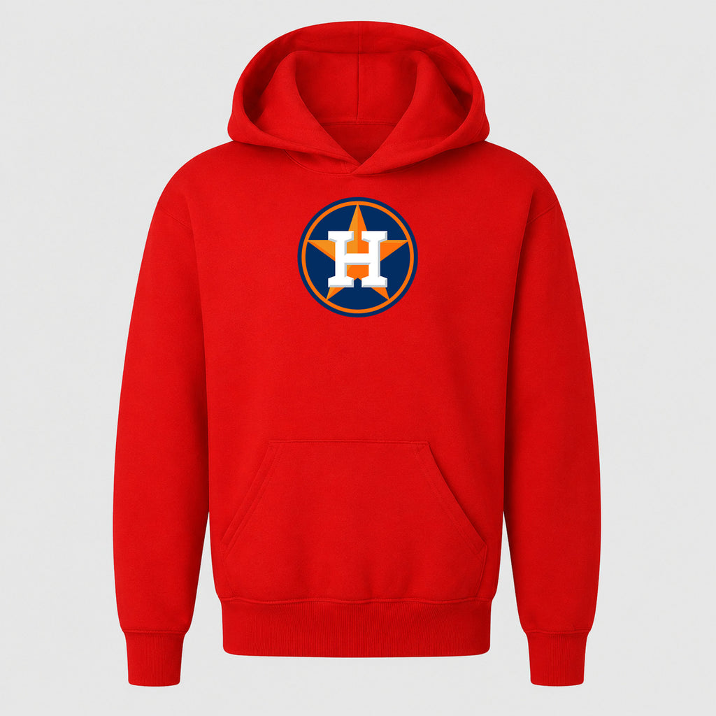 Youth Houston Astros Pullover Hoodie - Red