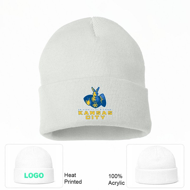 UMKC Kangaroos White Beanie Hat