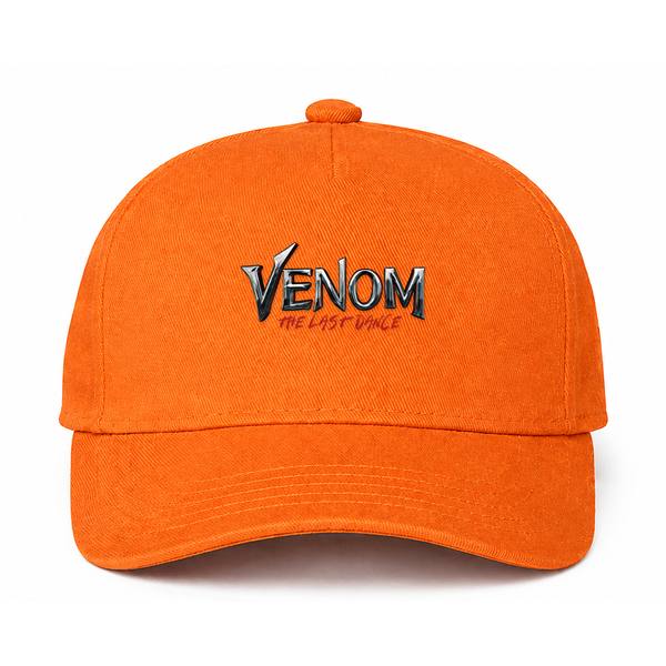 Venom The Last Dance Logo Orange Dad Baseball Cap Hat