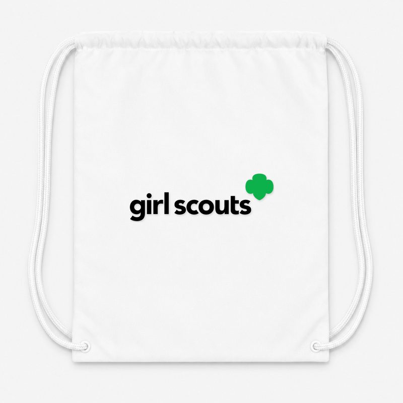 Girl Scout Drawstring Bag - White