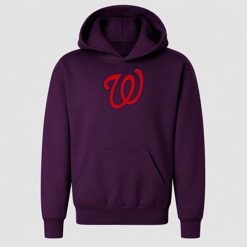 Youth Washington Nationals Pullover Hoodie - Purple