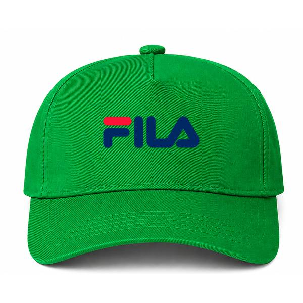 Fila Logo Green Dad Baseball Cap Hat