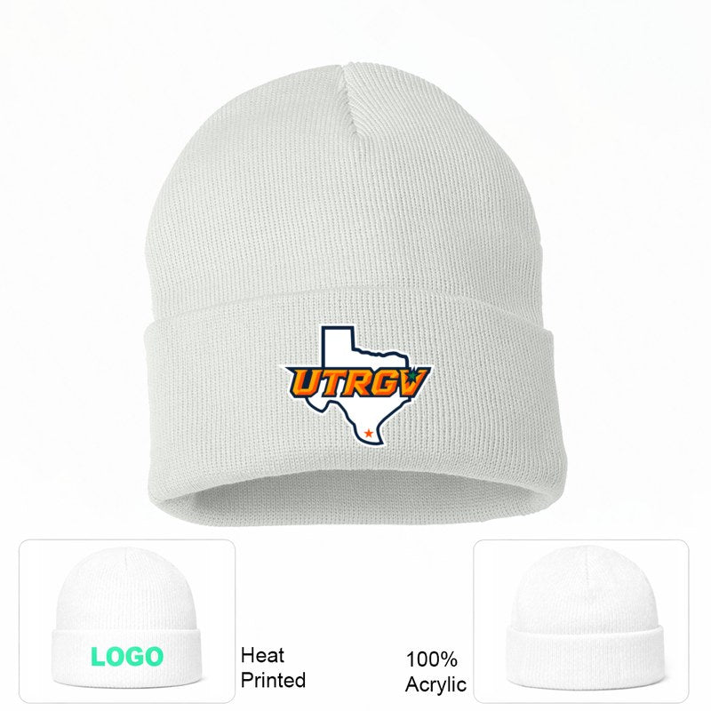 UTRGV Vaqueros White Beanie Hat