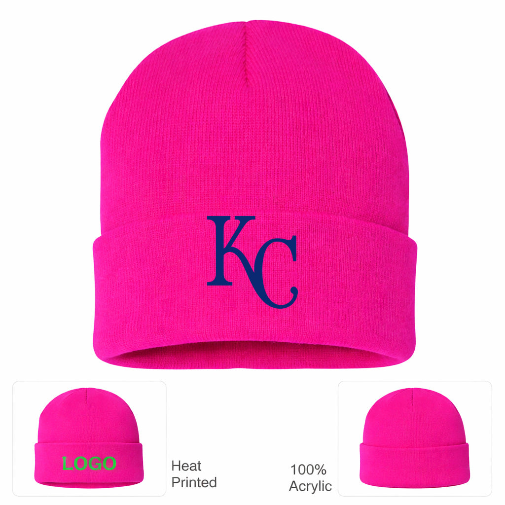 MLB Kansas City Royals Beanie Hat - Hot Pink