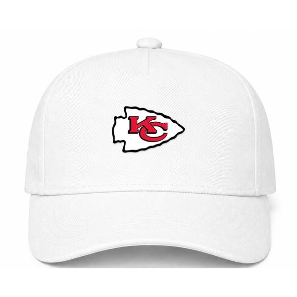 Kansas City Chiefs NFL Logo White Dad Baseball Cap Hat