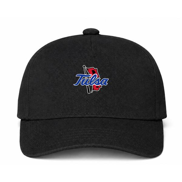 Tulsa Golden Hurricane Logo Black Dad Baseball Cap Hat