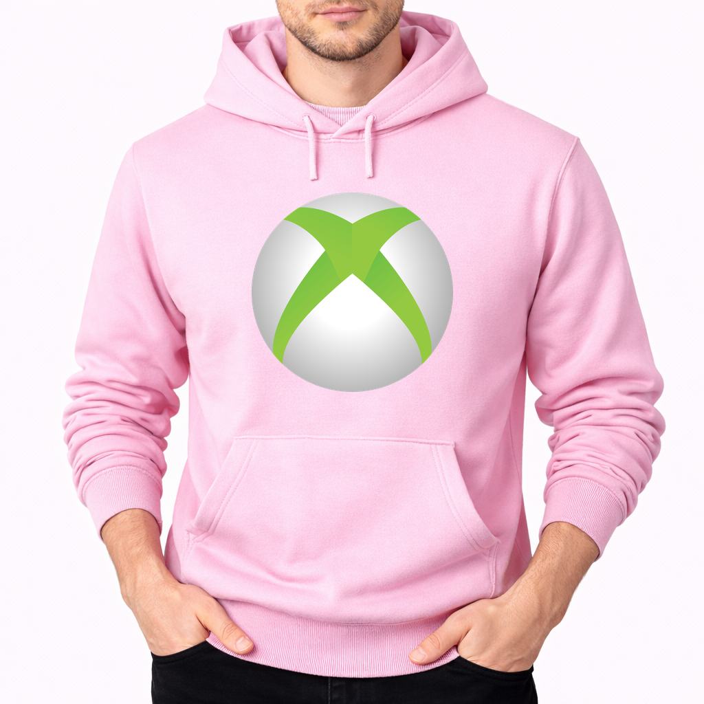 Men's Xbox Gaming Pullover Hoodie - Pink