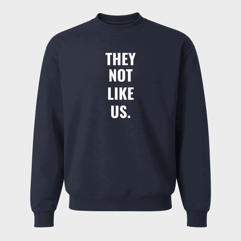 Men's They Not Like Us Crewneck Sweatshirt - Navy