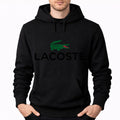 Men's Lacoste Pullover Hoodie - Black