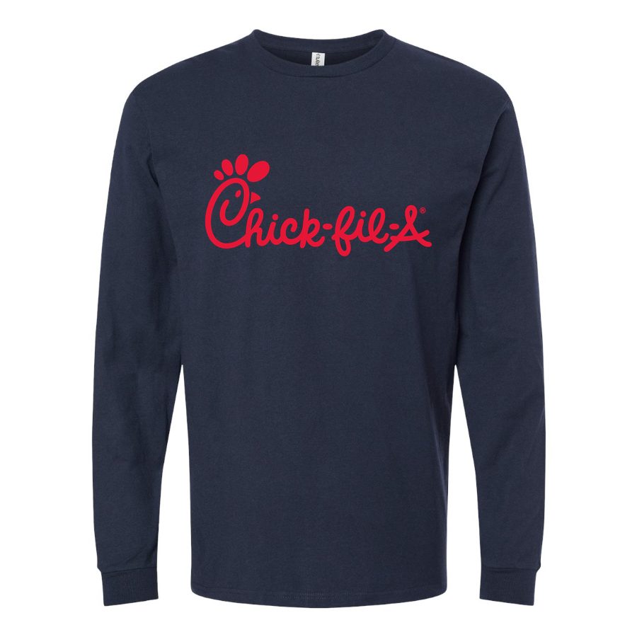 Men's Chick-fil-A Long sleeves Cotton Blend T-Shirt - Navy