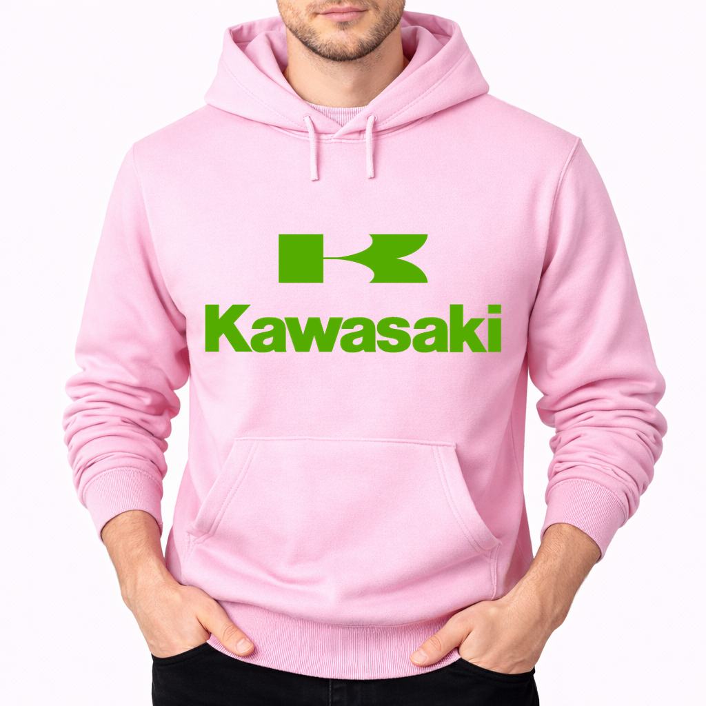Men's Kawasaki Pullover Hoodie - Pink