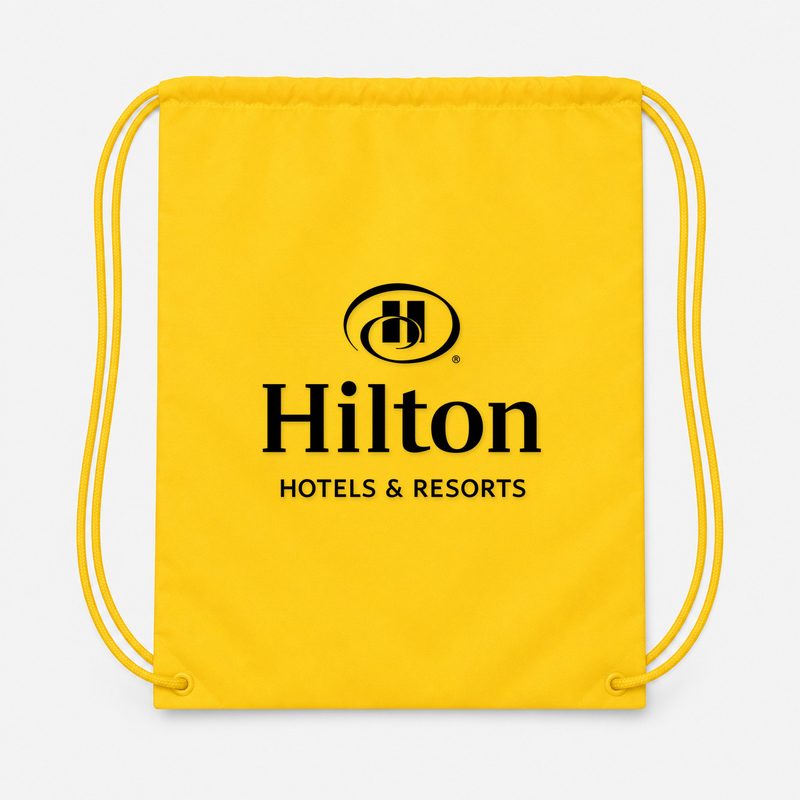 Hilton Drawstring Bag - Yellow