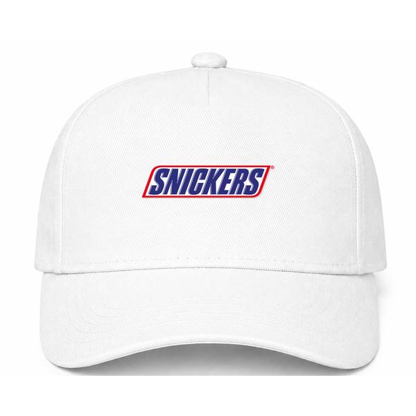 Snickers Logo White Dad Baseball Cap Hat
