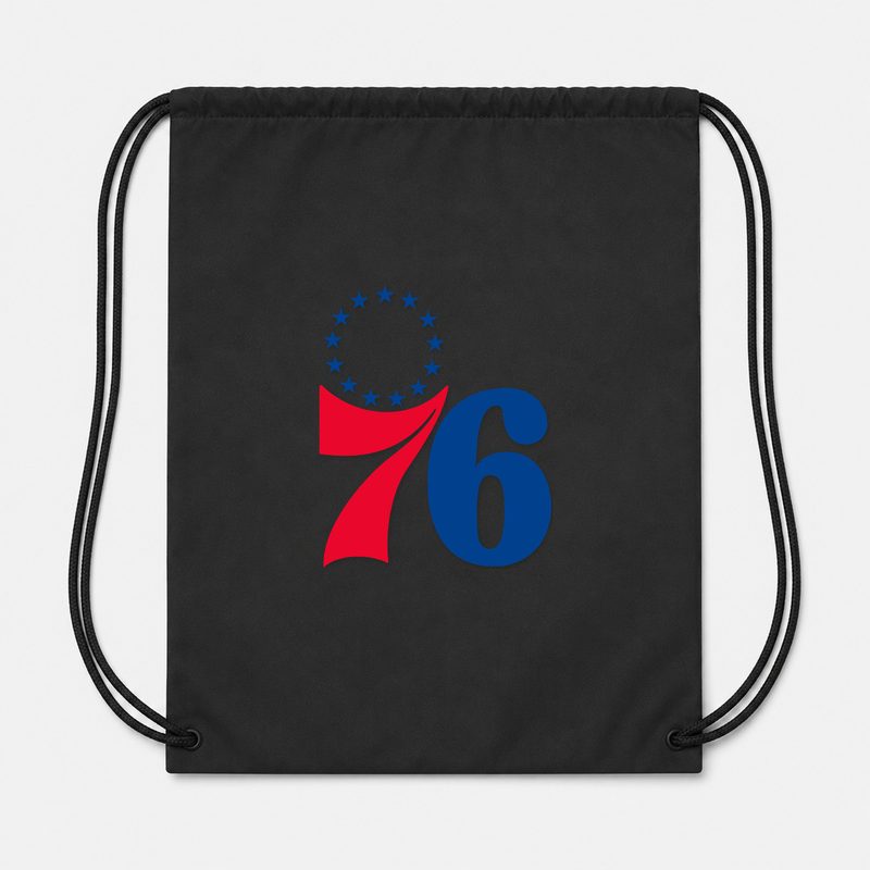 Philadelphia 76ers Drawstring Bag - Black