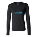 Women's UNICEF logo 1536x864 Long Sleeve T-Shirt - Black