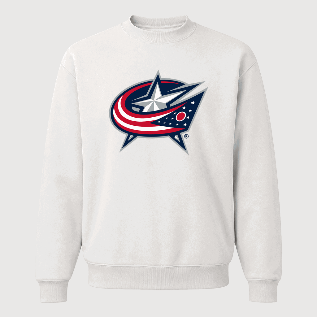 Men's Columbus Blue Jackets Crewneck Sweatshirt - White