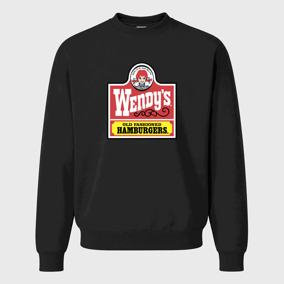 Men's Wendy's Crewneck Sweatshirt - Black