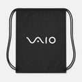 Sony Vaio Curvy White Drawstring Bag - Black